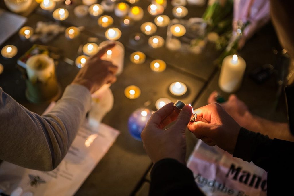 Manchester Zamach Żałoba