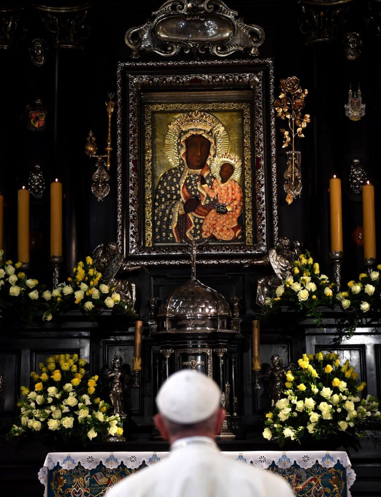 pope papież franciszek matka boża jasna góra