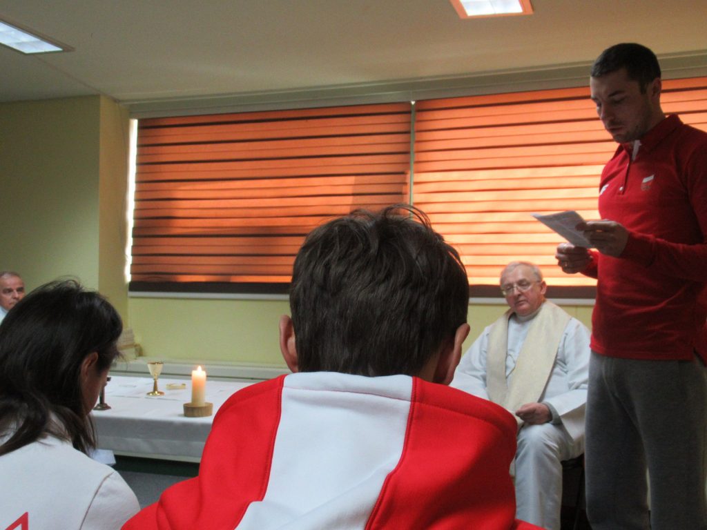 Olimpiada w Pjongczangu Msza święta