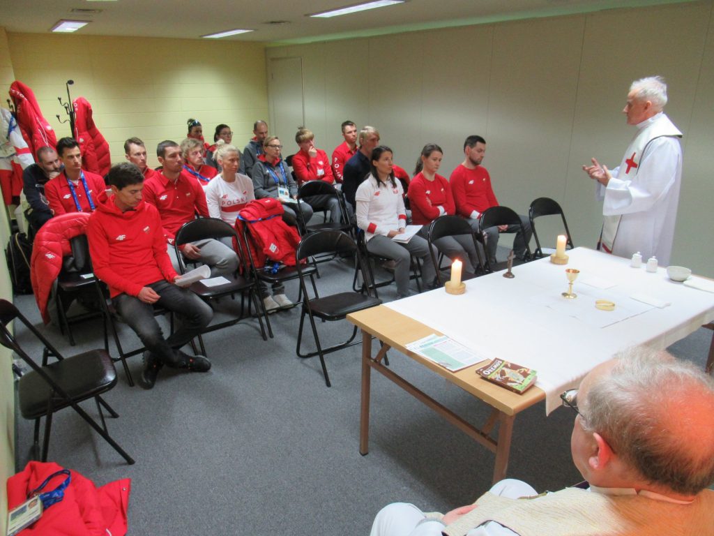 Olimpiada w Pjongczangu Msza święta