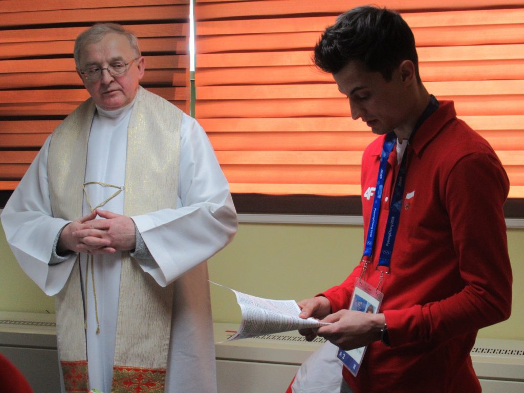 Olimpiada w Pjongczangu Msza święta