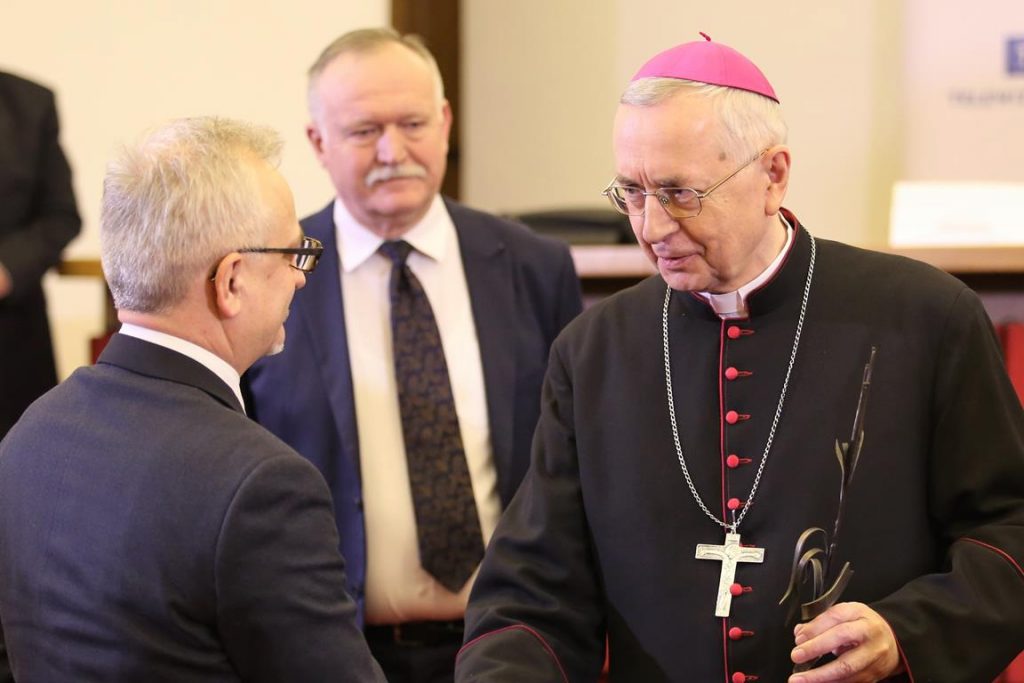 Abp Stanisław Gądecki i Jacek Hilszczański