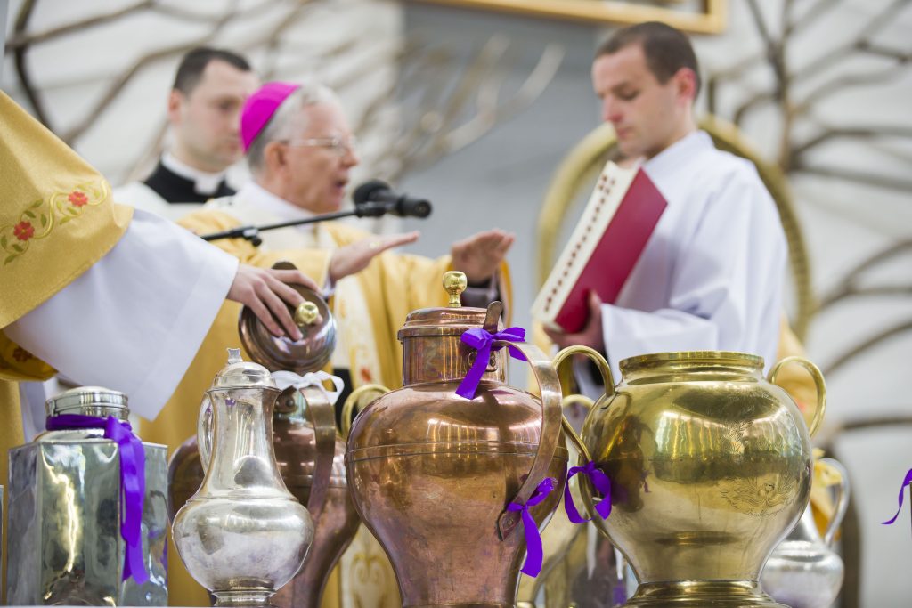 Abp Marek Jędraszewski podczas Mszy Krzyżma