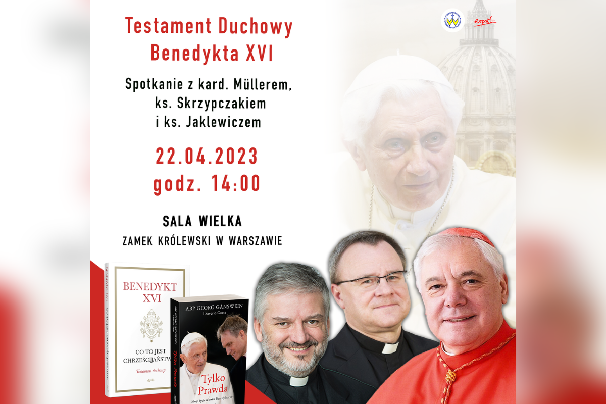 Spotkanie „Odkryj testament duchowy Benedykta XVI” eKAI